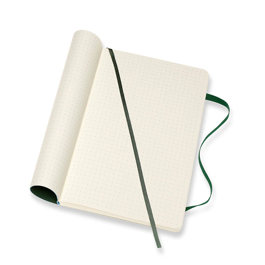 Moleskine Soft Cover Large Notebook 135x210 Myrtle Green - Image 2