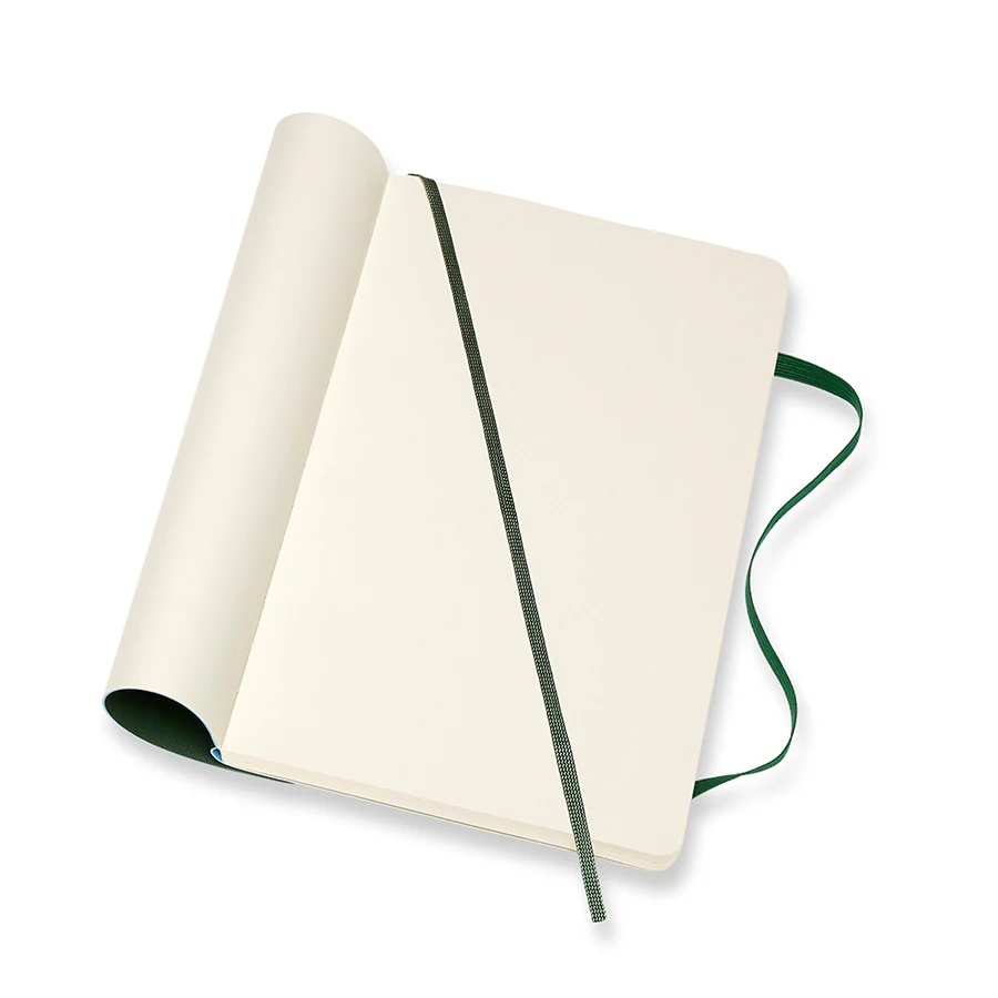 Moleskine Soft Cover Large Notebook 135x210 Myrtle Green - Image 4