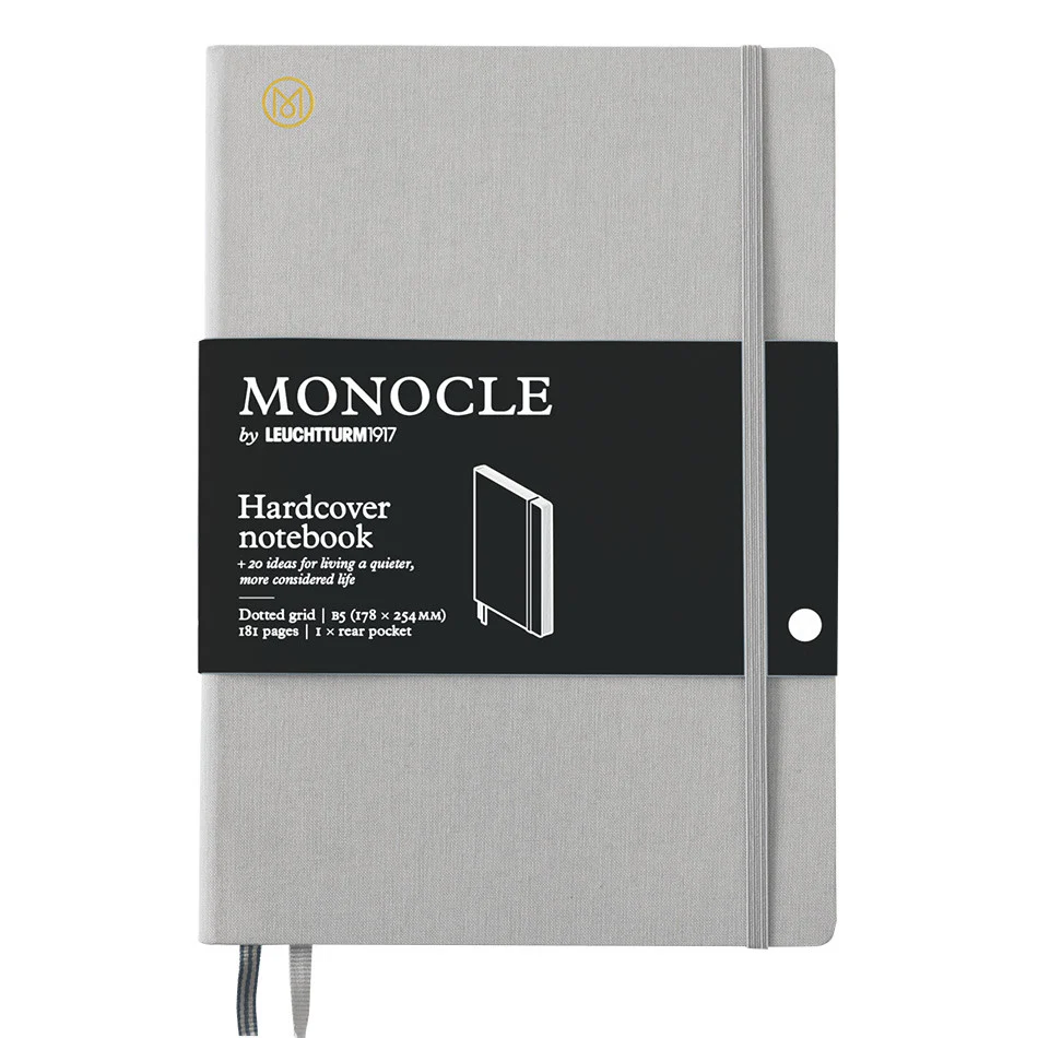 Monocle by Leuchtturm1917 Hardcover Notebook B5 Light Grey