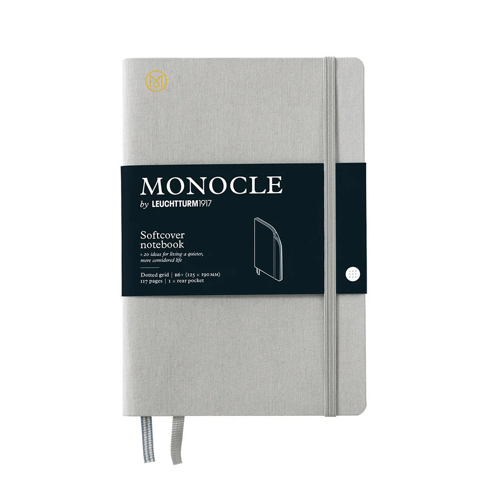 Monocle by Leuchtturm1917 Softcover Notebook B6+ Light Grey