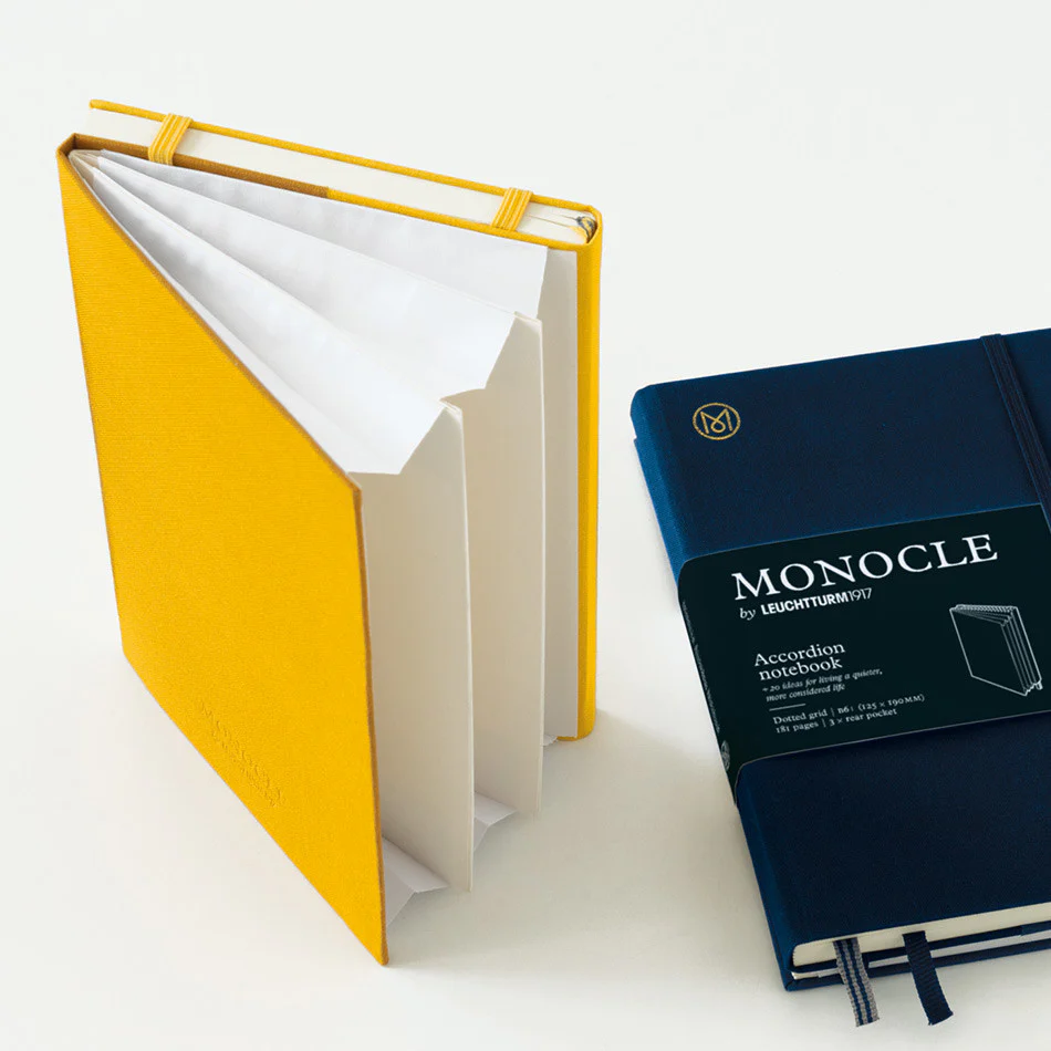 Monocle by Leuchtturm1917 Wallet/Accordion Notebook B6+ Yellow - Image 2