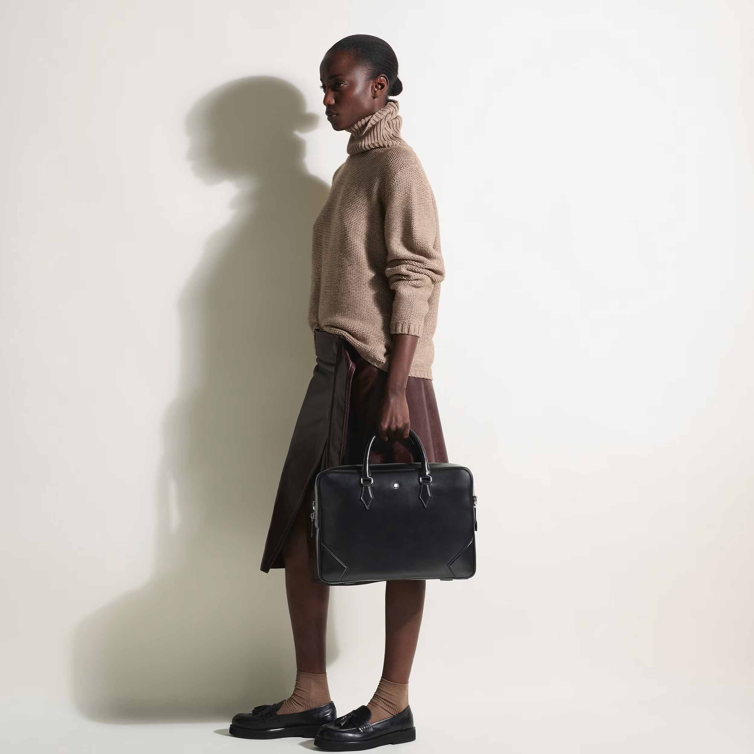 Montblanc Medium Briefcase in Meisterstück Leather - Image 3
