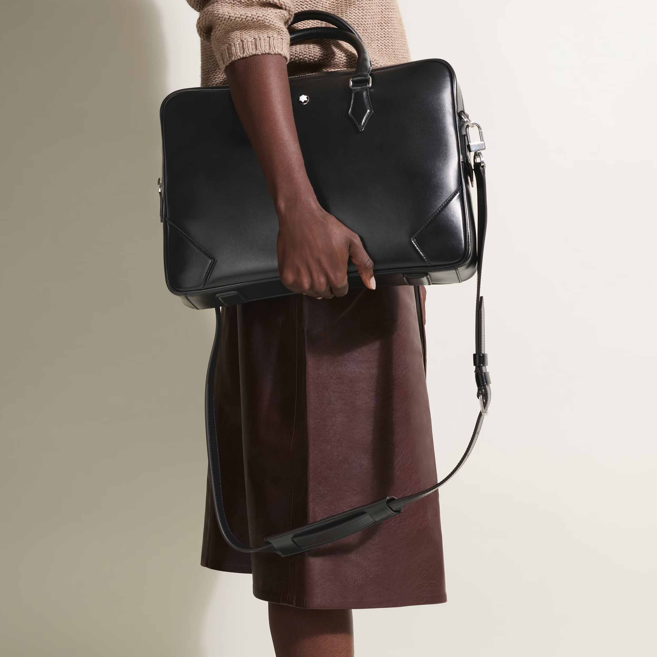 Montblanc Medium Briefcase in Meisterstück Leather - Image 4