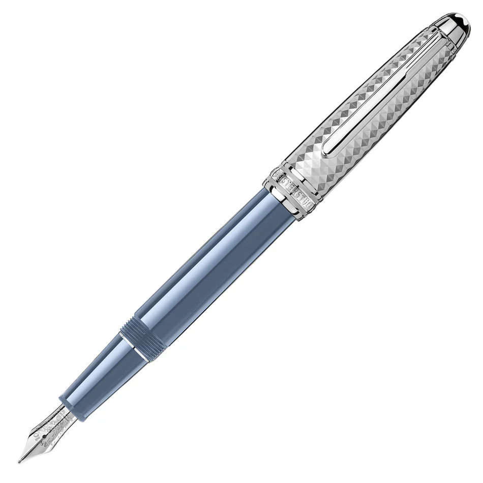Montblanc Meisterstuck Glacier Doue Fountain Pen Blue