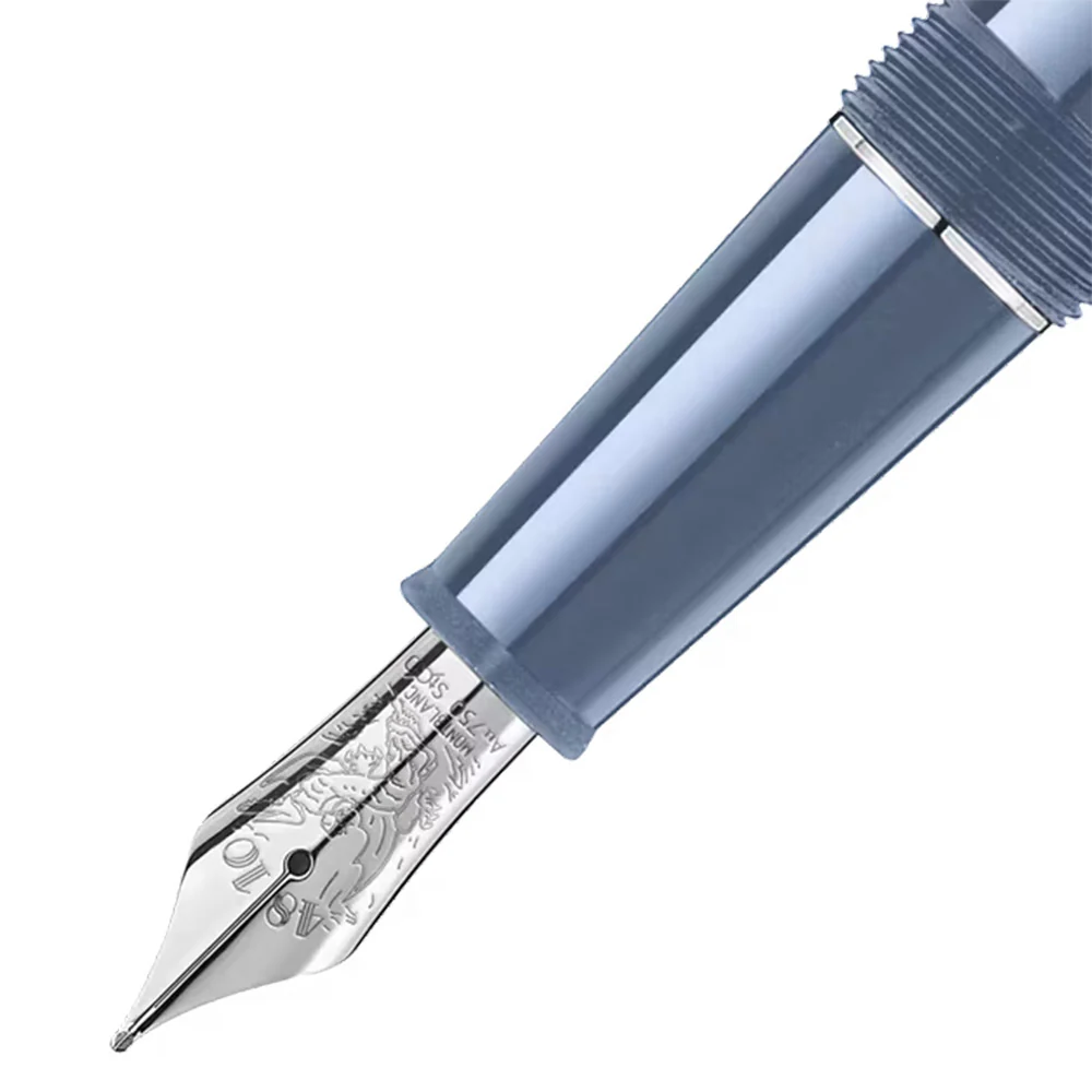 Montblanc Meisterstuck Glacier Doue Fountain Pen Blue - Image 3