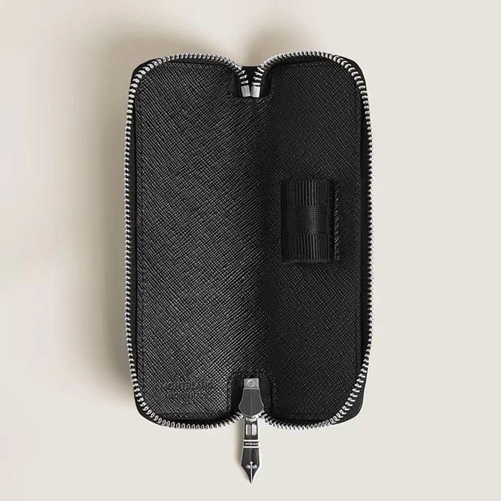 Montblanc Sartorial 1 Pen Zipped Pouch Black - Image 3