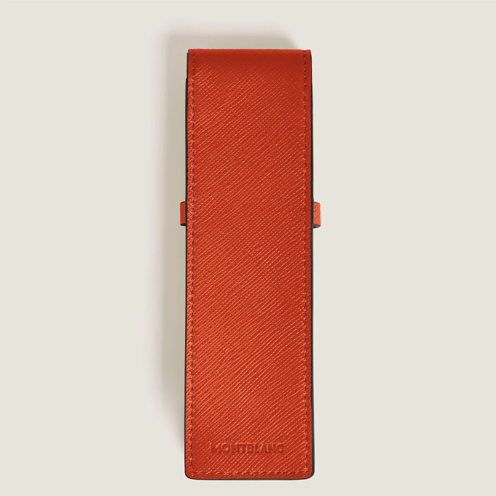 Montblanc Sartorial 2 Pen Pouch Tangerine - Image 3