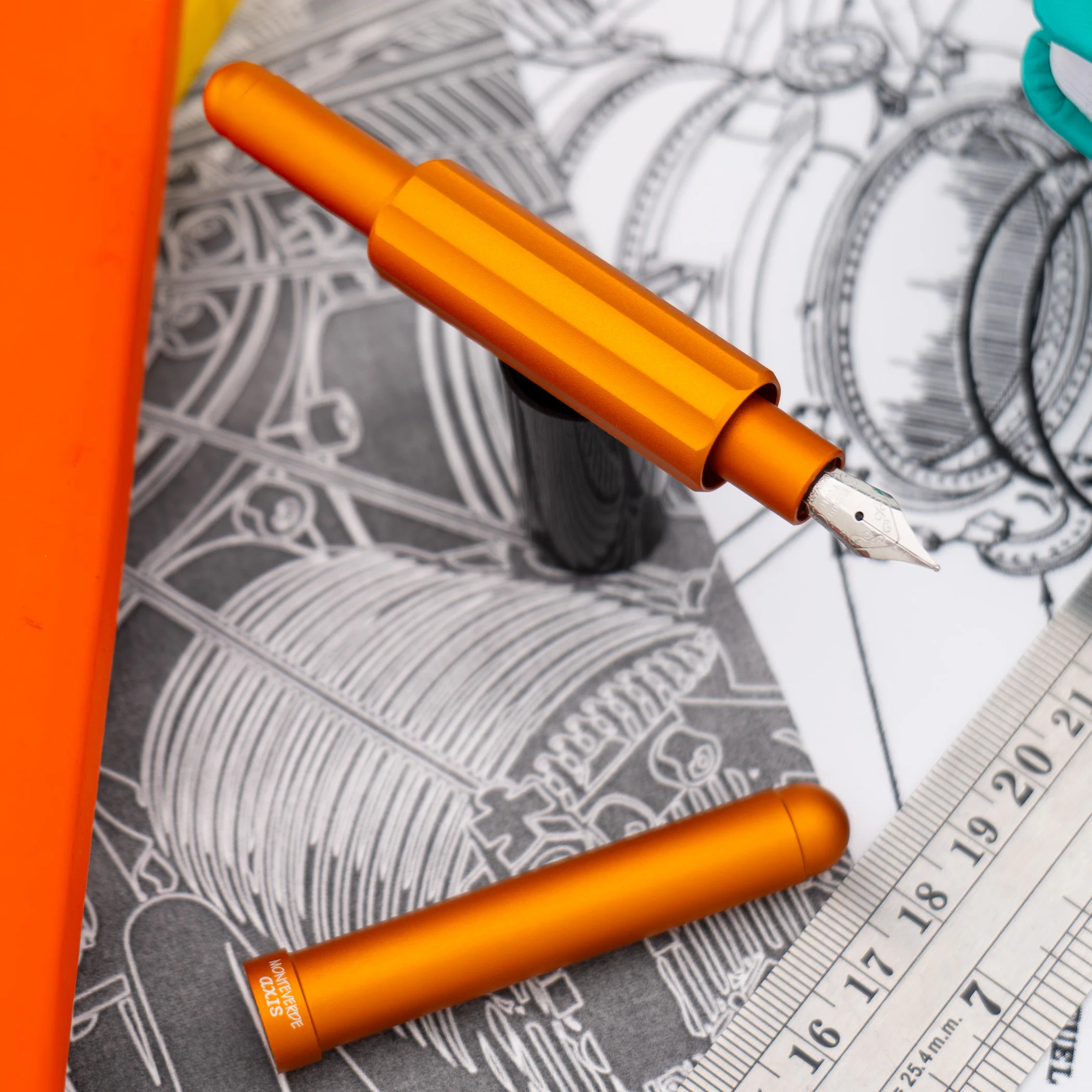 Monteverde Axis Fountain Pen Orange - Image 5