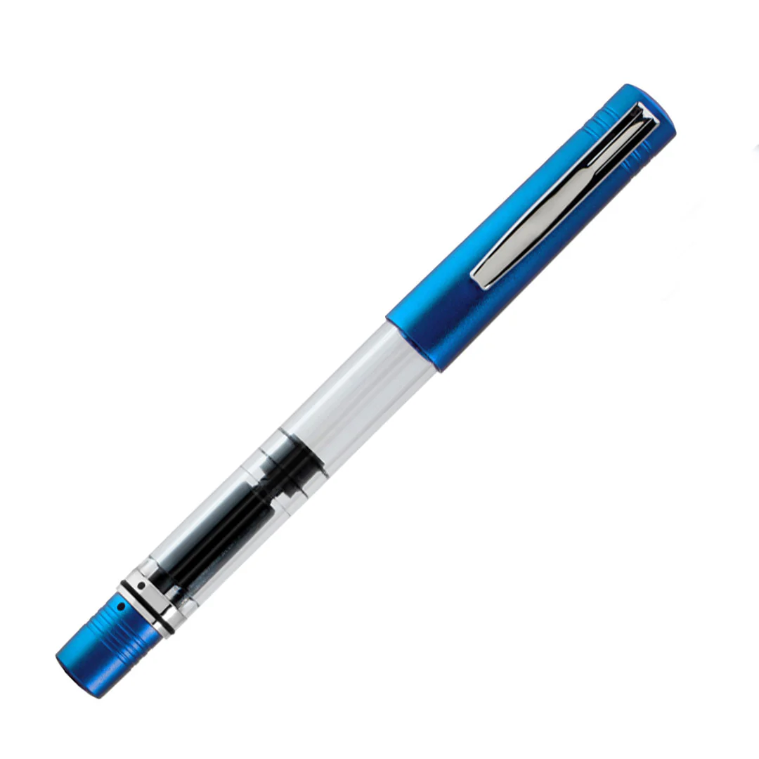 Monteverde MP1 Piston Filling Fountain Pen Bright Blue - Image 3