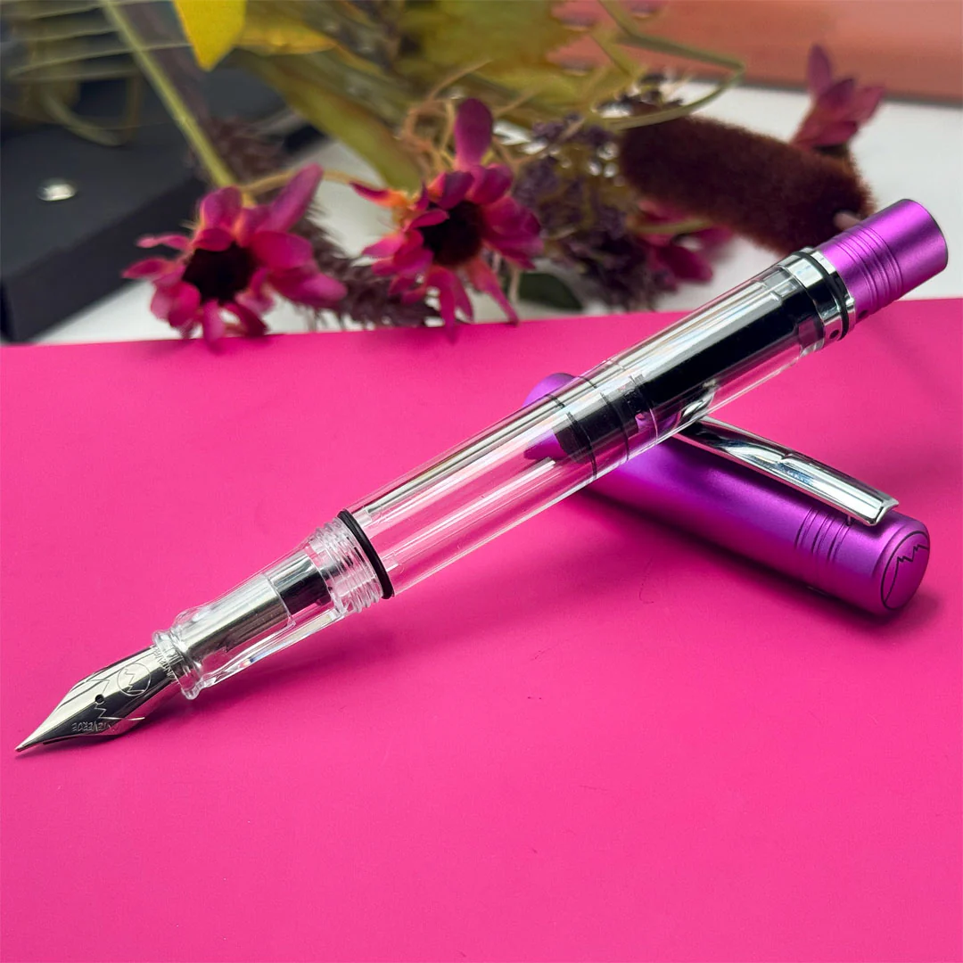 Monteverde MP1 Piston Filling Fountain Pen Purple Frost - Image 3