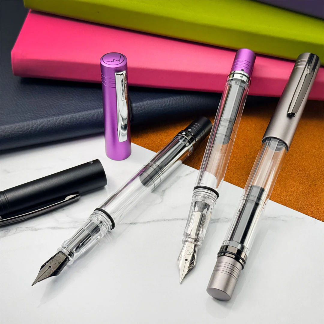 Monteverde MP1 Piston Filling Fountain Pen Purple Frost - Image 4