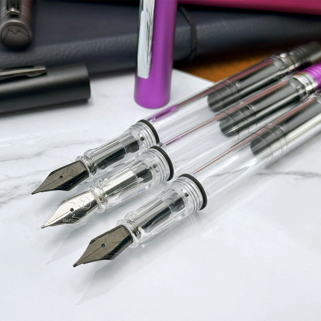 Monteverde MP1 Piston Filling Fountain Pen Purple Frost - Image 5