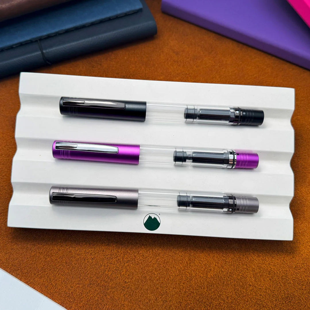 Monteverde MP1 Piston Filling Fountain Pen Purple Frost - Image 6