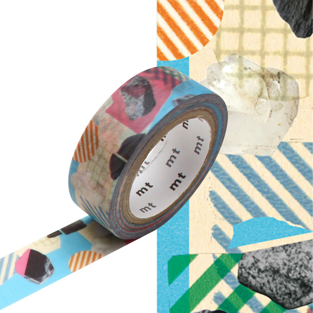 mt Washi Masking Tape - 15mm x 7m - Stone Pattern