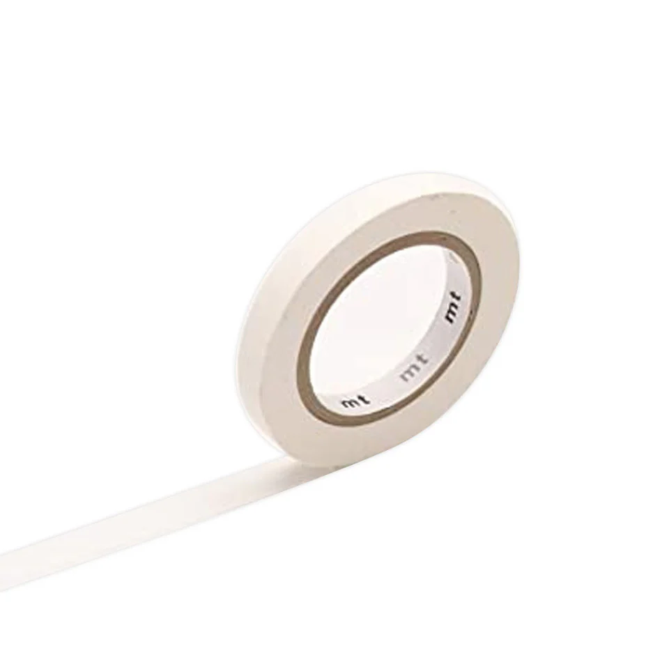 mt Washi Masking Tape - 6mm x 7m - Slim K Matte White