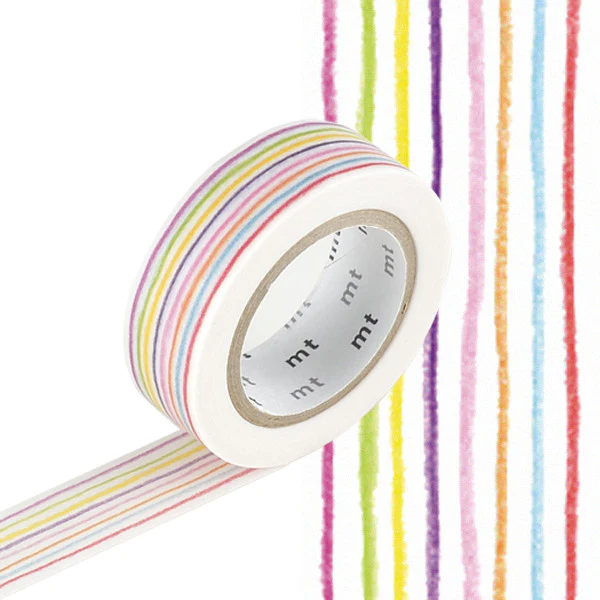 mt Washi Masking Tape EX - 15mm x 7m - Iro Enpitsu Border
