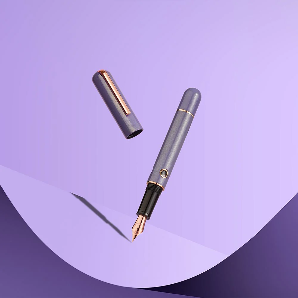 Nahvalur 365 Anniversary Roiro Urushi Lacquer Piston Filling Fountain Pen Lilac