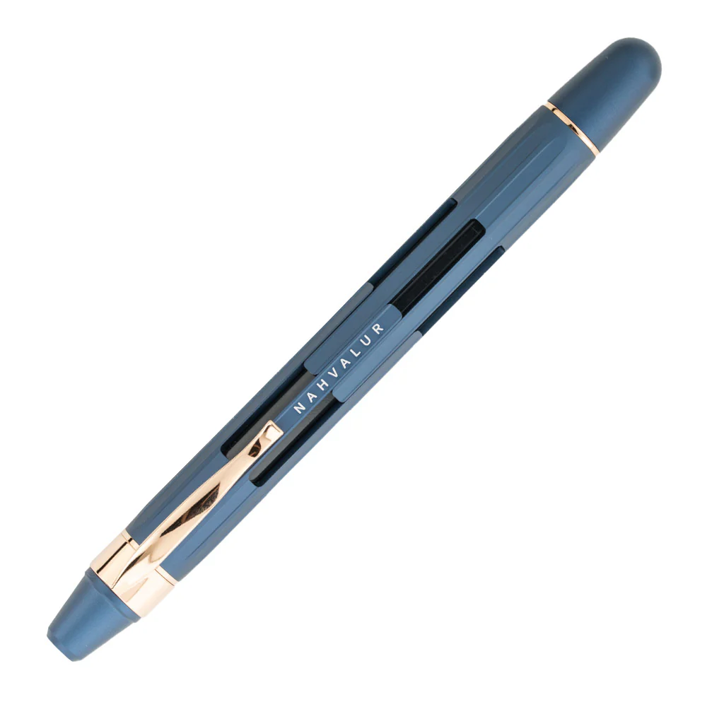 Nahvalur Eclipse Retractable Fountain Pen Cobalt Gold