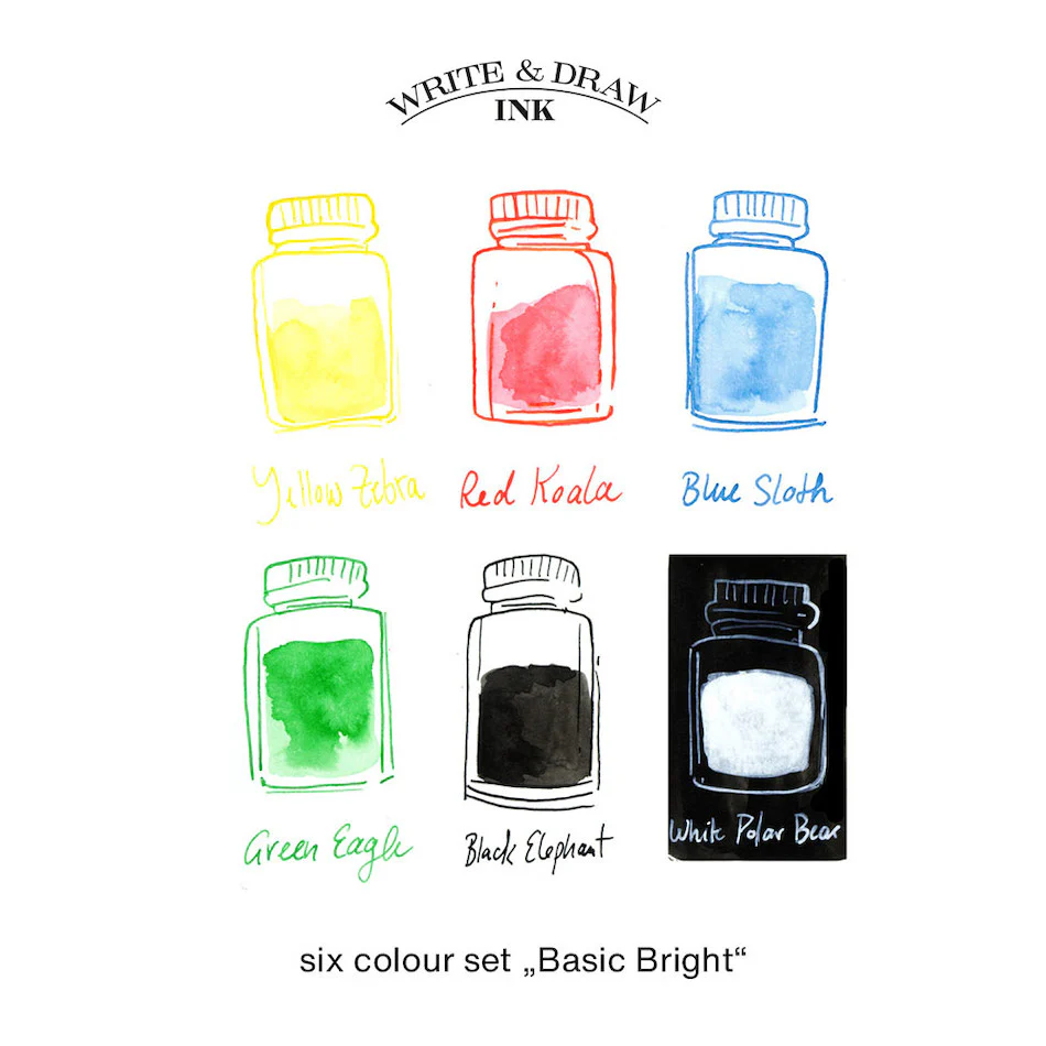 Octopus Write and Draw Ink Set of 6 Basic Bright - Image 2