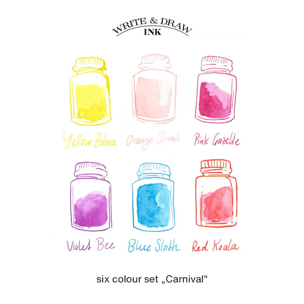 Octopus Write and Draw Ink Set of 6 Carnival - Image 2