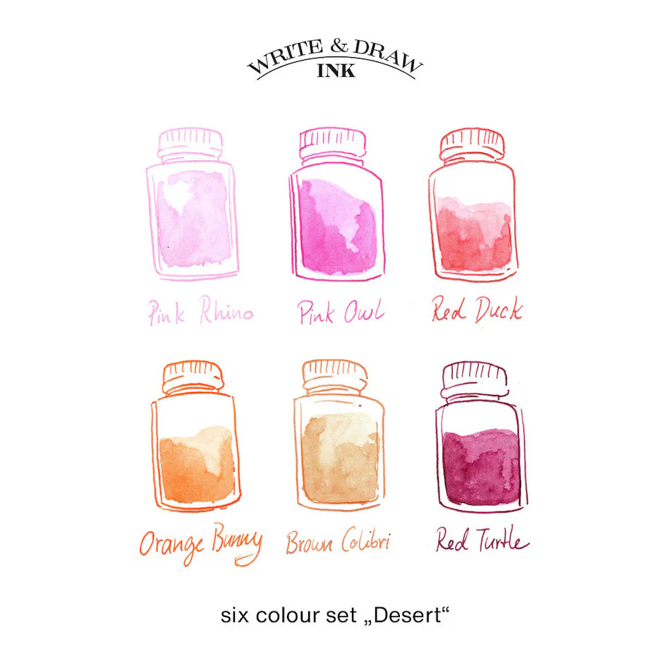 Octopus Write and Draw Ink Set of 6 Desert - Image 2