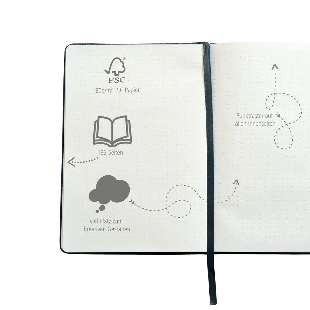ONLINE 2nd Life Notebook A5 Grey Dotted - Image 3