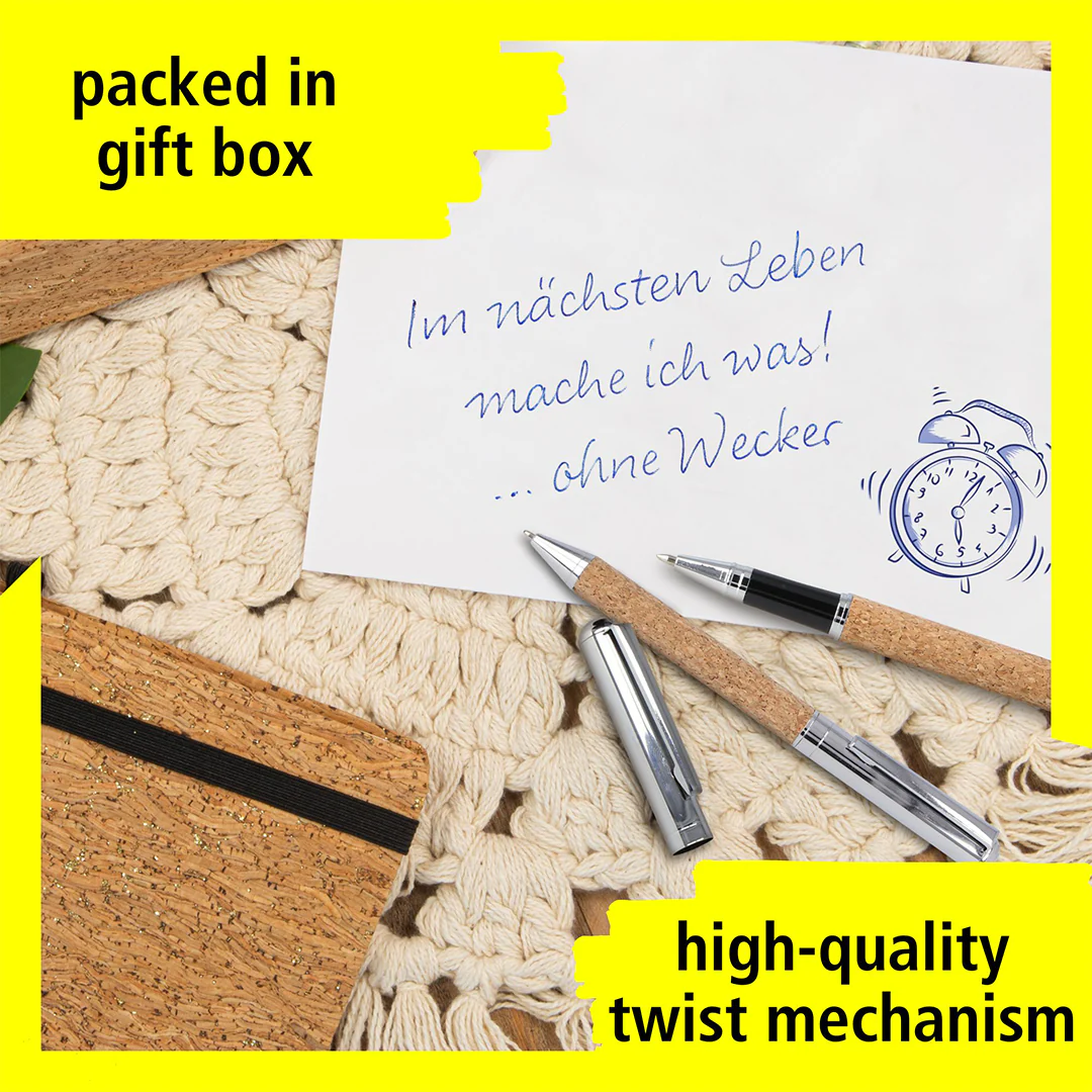 ONLINE Ballpen Cork in Bamboo box - Image 2