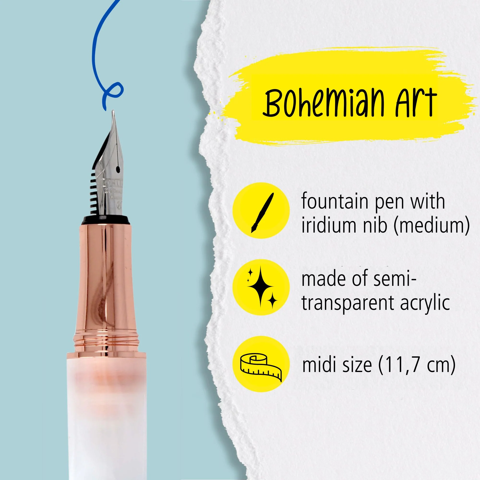 ONLINE Bohemian Art Fountain Pen White - Image 2
