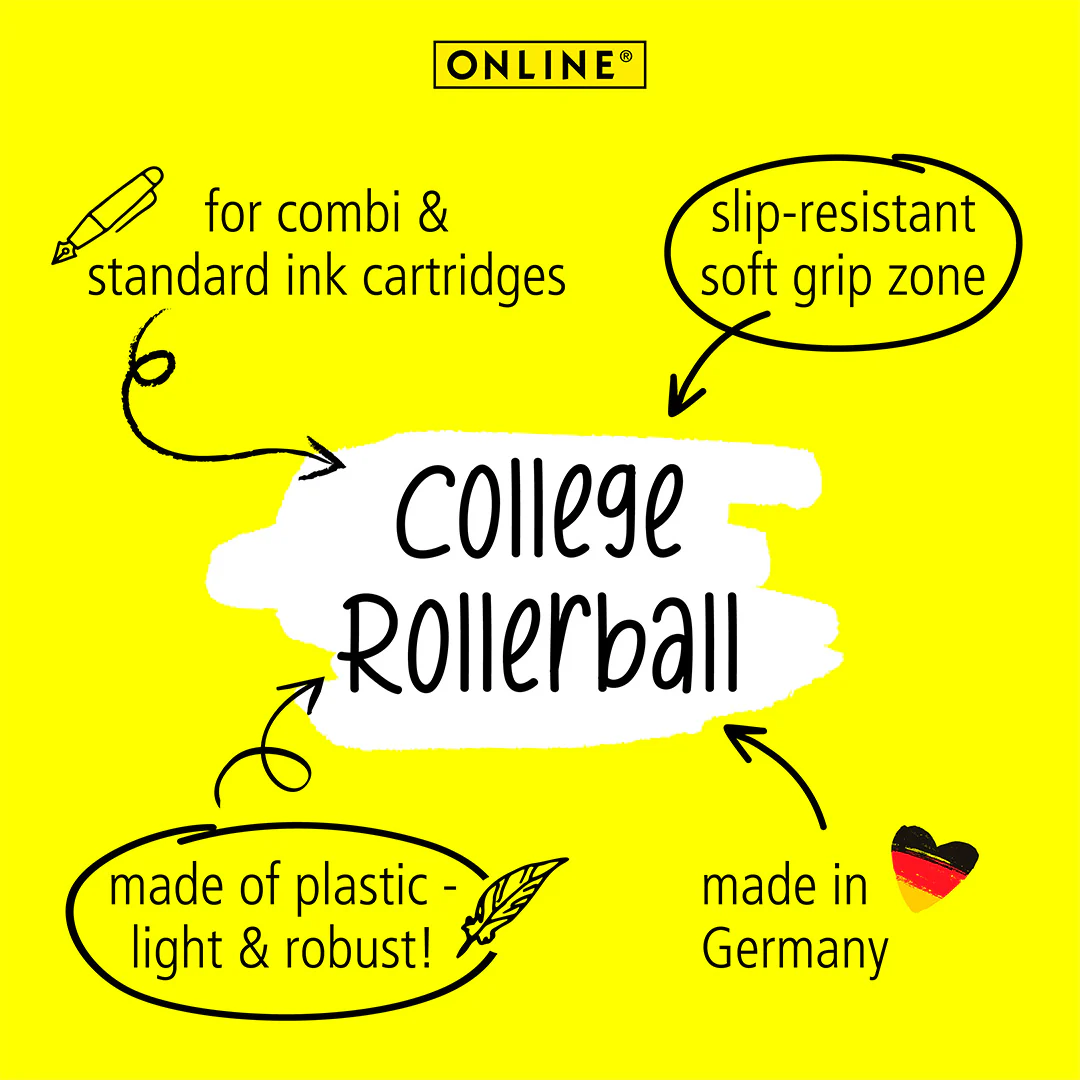 ONLINE College Rollerball Black Style Blue - Image 3