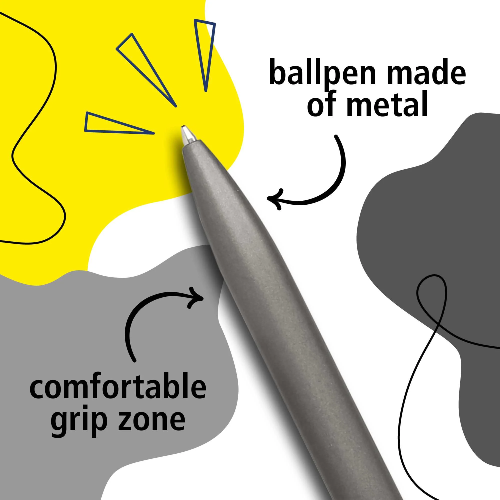 ONLINE Octopen Aluminum Ballpoint and Leather Case Gift Set Grey - Image 5