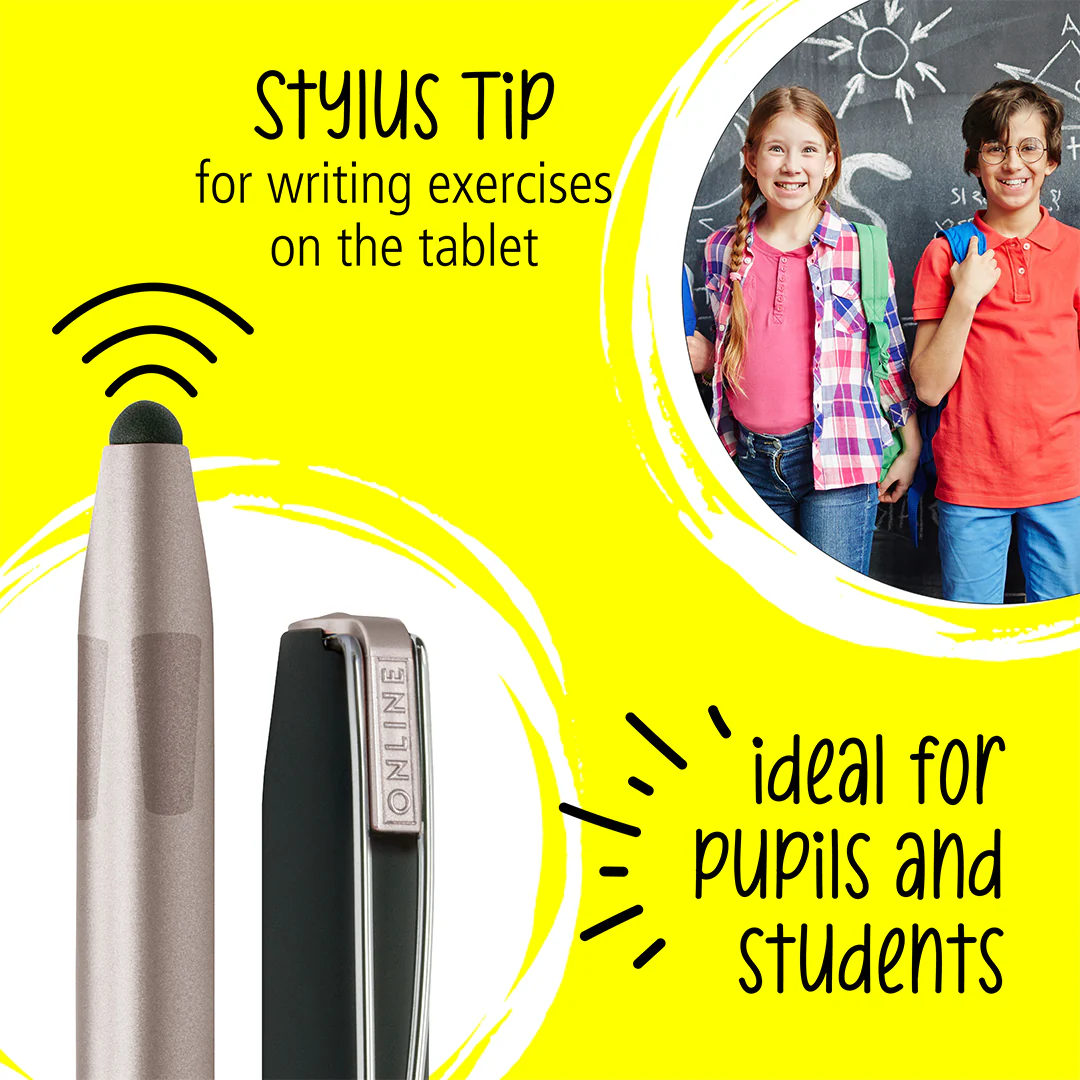 ONLINE Switch Plus Rollerball Pen with Stylus Tip Silver - Image 3