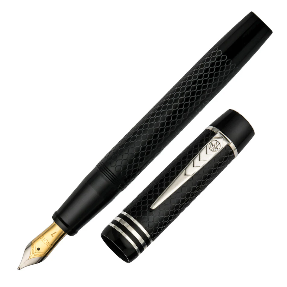 Onoto Magna Classic Fountain Pen Black Chased