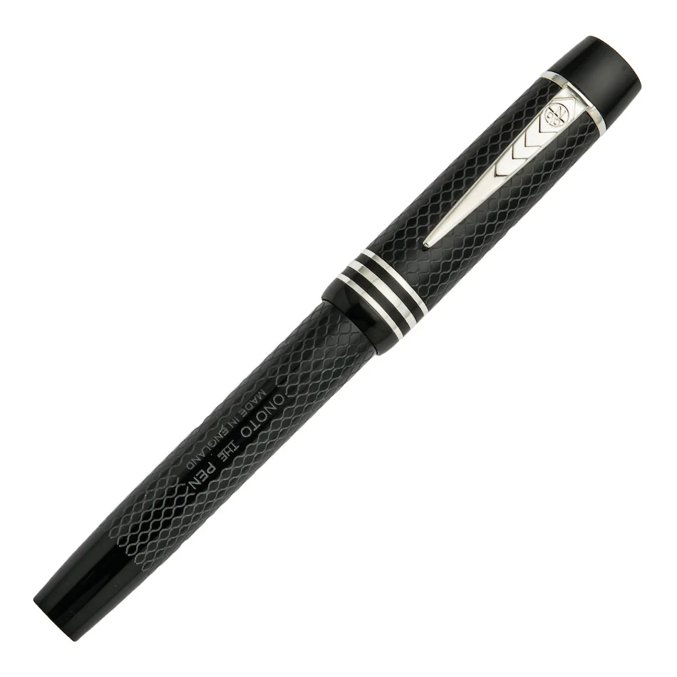 Onoto Magna Classic Fountain Pen Black Chased - Image 2