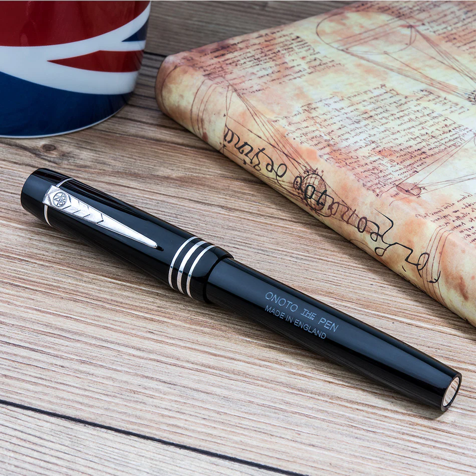 Onoto Magna Classic Fountain Pen Black Plain - Image 3