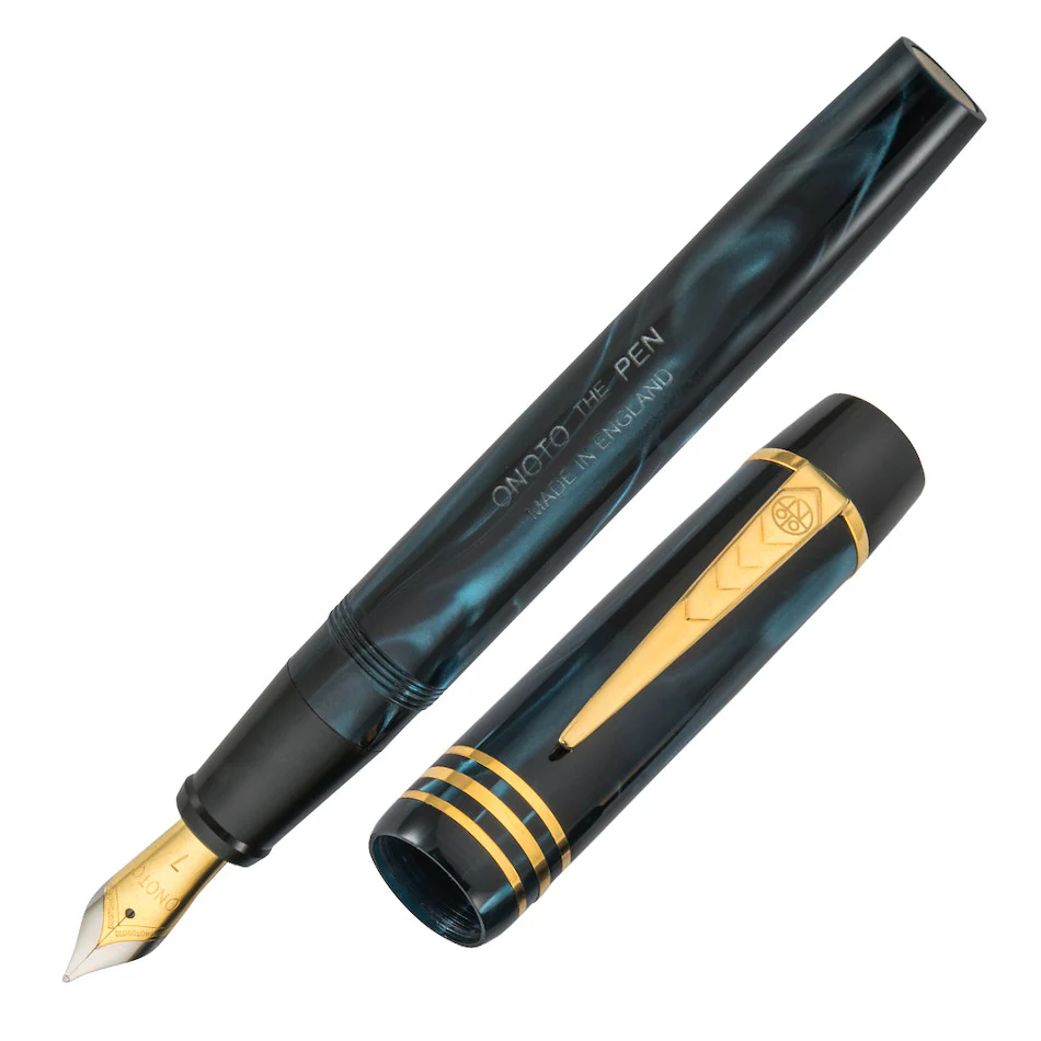 Onoto Magna Classic Fountain Pen Blue Pearl