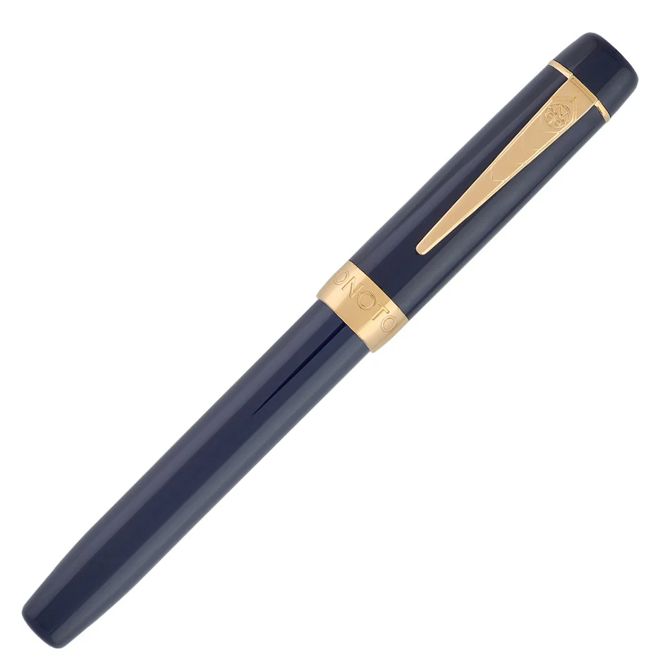 Onoto Scholar Fountain Pen Blue with Gold Trim - Image 2