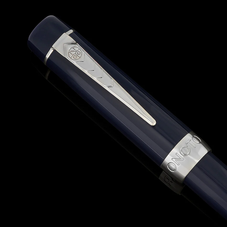 Onoto Scholar Fountain Pen Blue with Silver Trim - Image 4