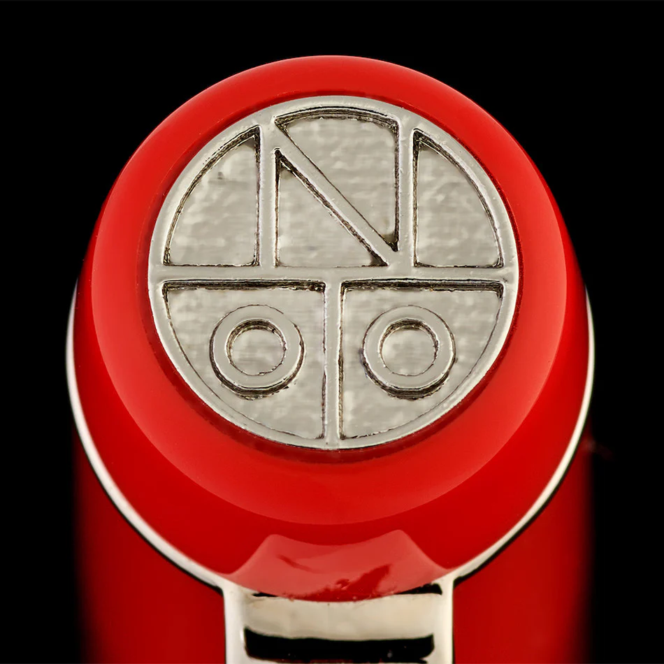 Onoto Scholar Fountain Pen Rosso with Silver Trim - Image 3