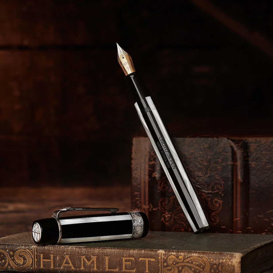 Onoto Shakespeare 18ct Gold Nib Fountain Pen Hamlet Limited Edition - Image 2