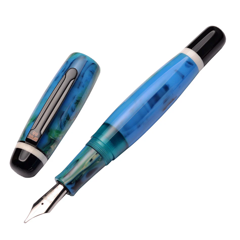 Opus 88 Bela Eye Dropper Fountain Pen Blue