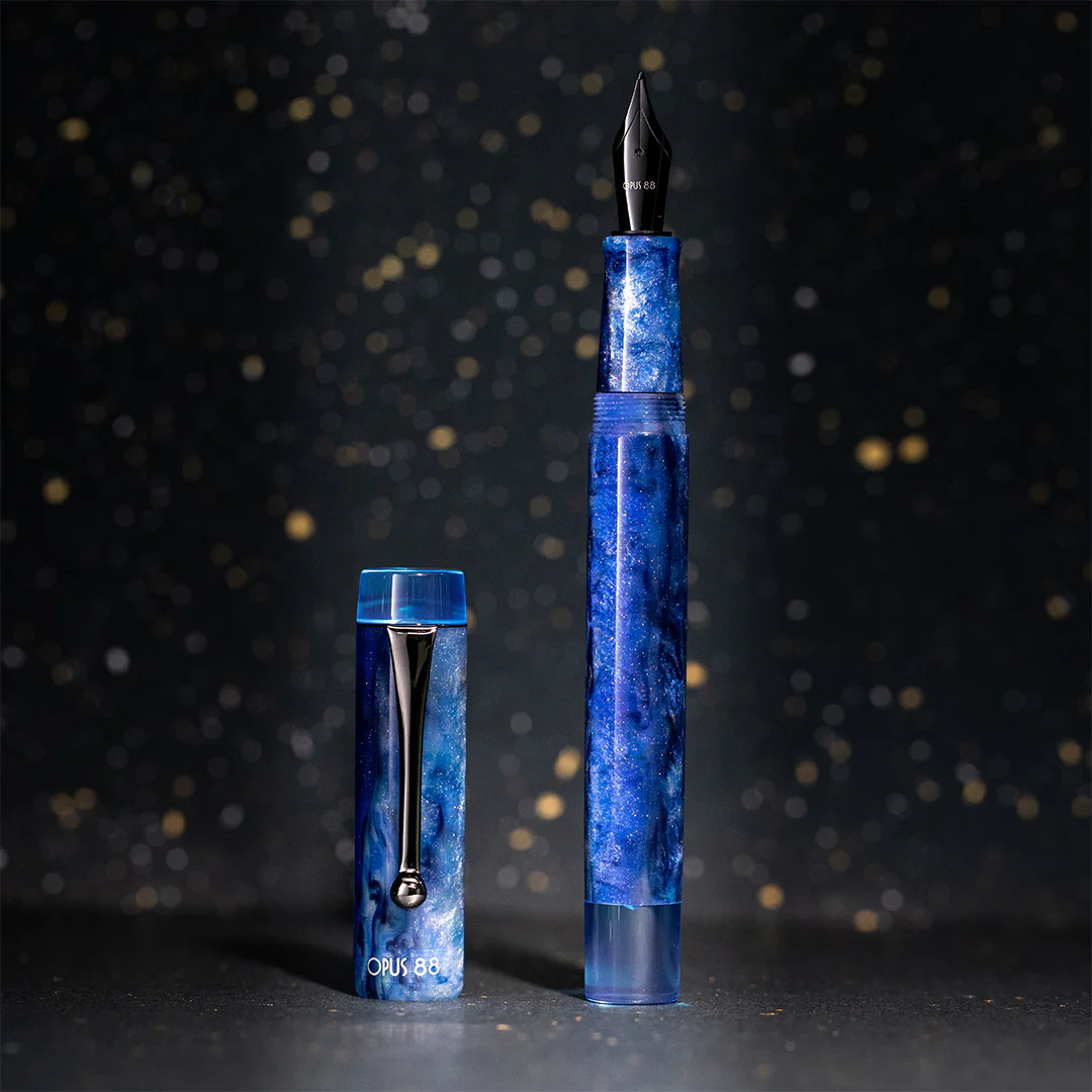 Opus 88 Demonstrator Eye Dropper Fountain Pen Sapphire - Image 7