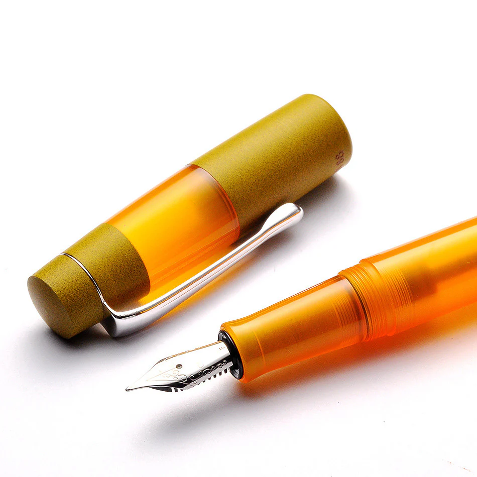Opus 88 Koloro Eye Dropper Fountain Pen Orange - Image 3