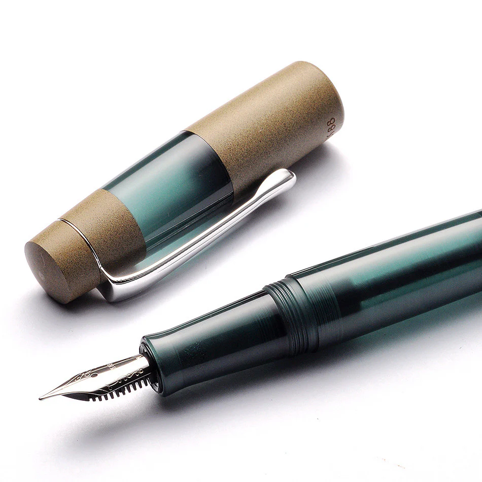 Opus 88 Koloro Eye Dropper Fountain Pen Teal - Image 3
