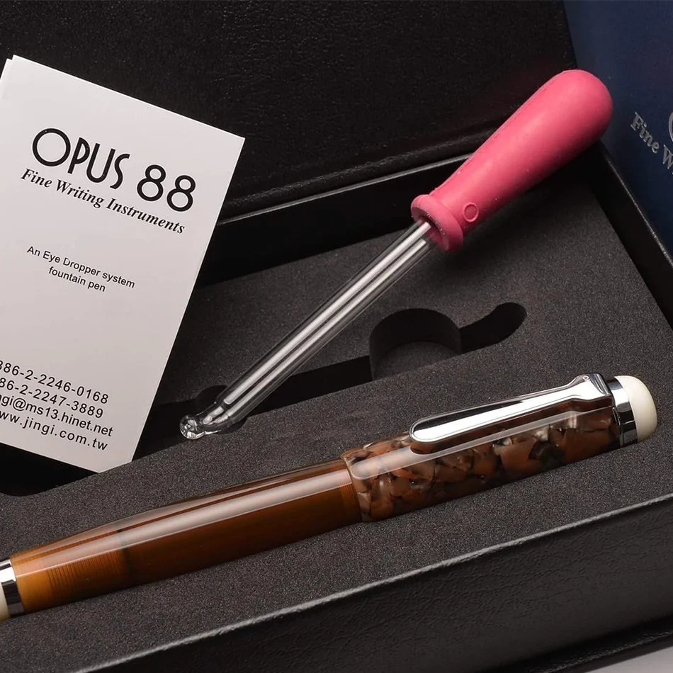 Opus 88 Omar Eye Dropper Fountain Pen Brown - Image 2