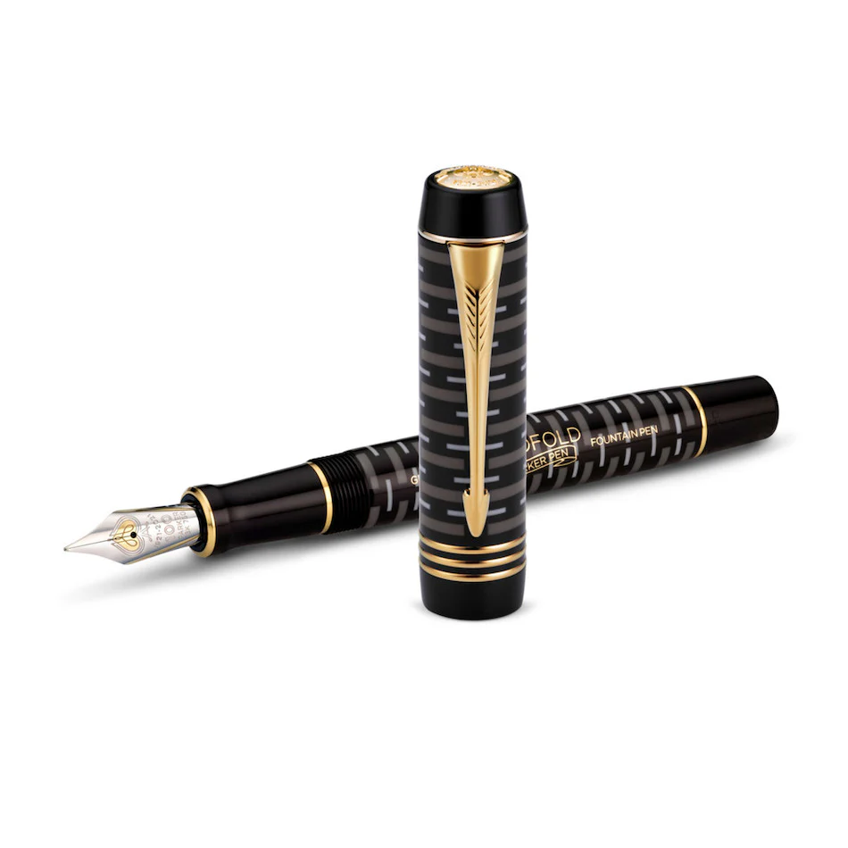 Parker Duofold 100th Anniversary Limited Edition Fountain Pen Black - Image 3
