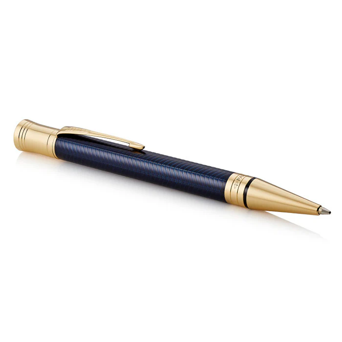 Parker Duofold Prestige Ballpoint Pen Blue Chevron - Image 3