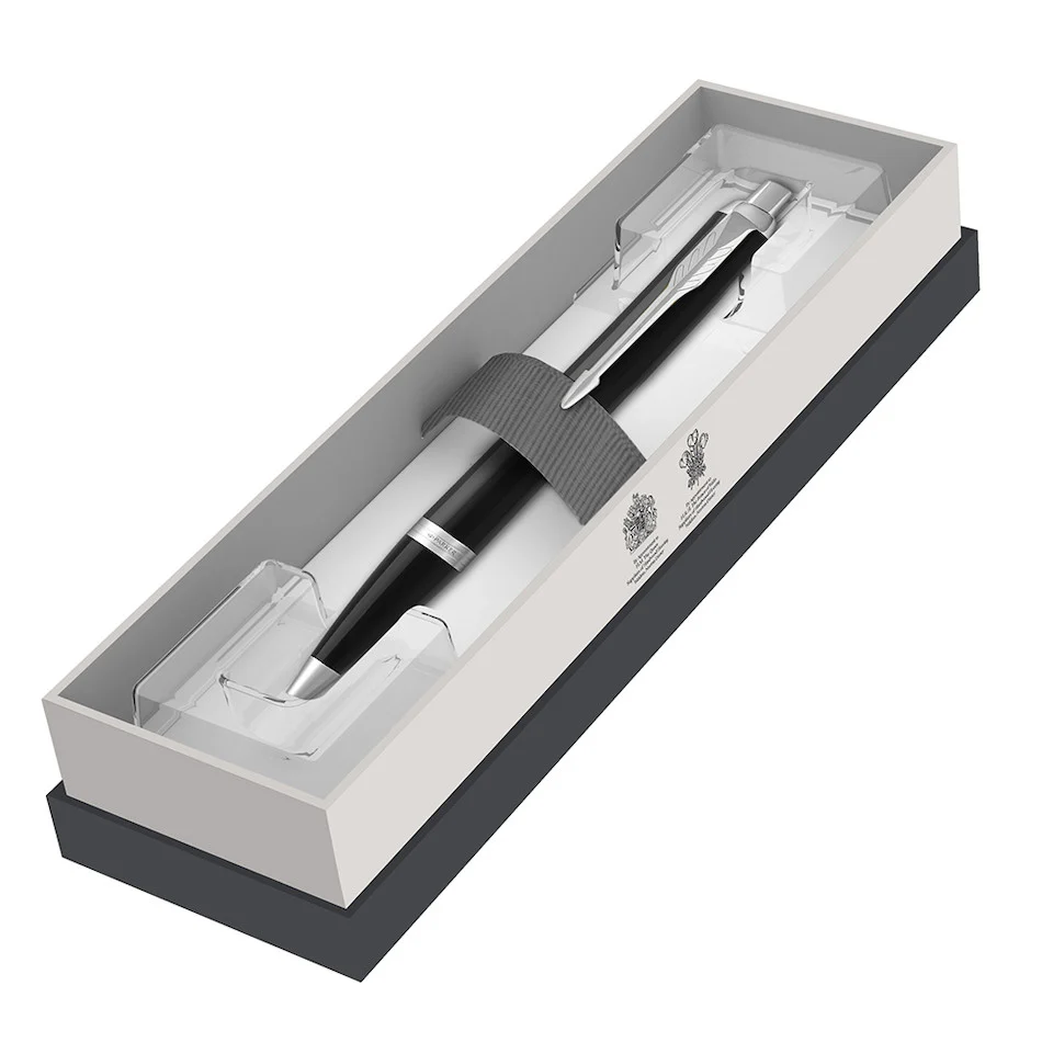 Parker IM Ballpoint Pen Matte Black with Chrome Trim