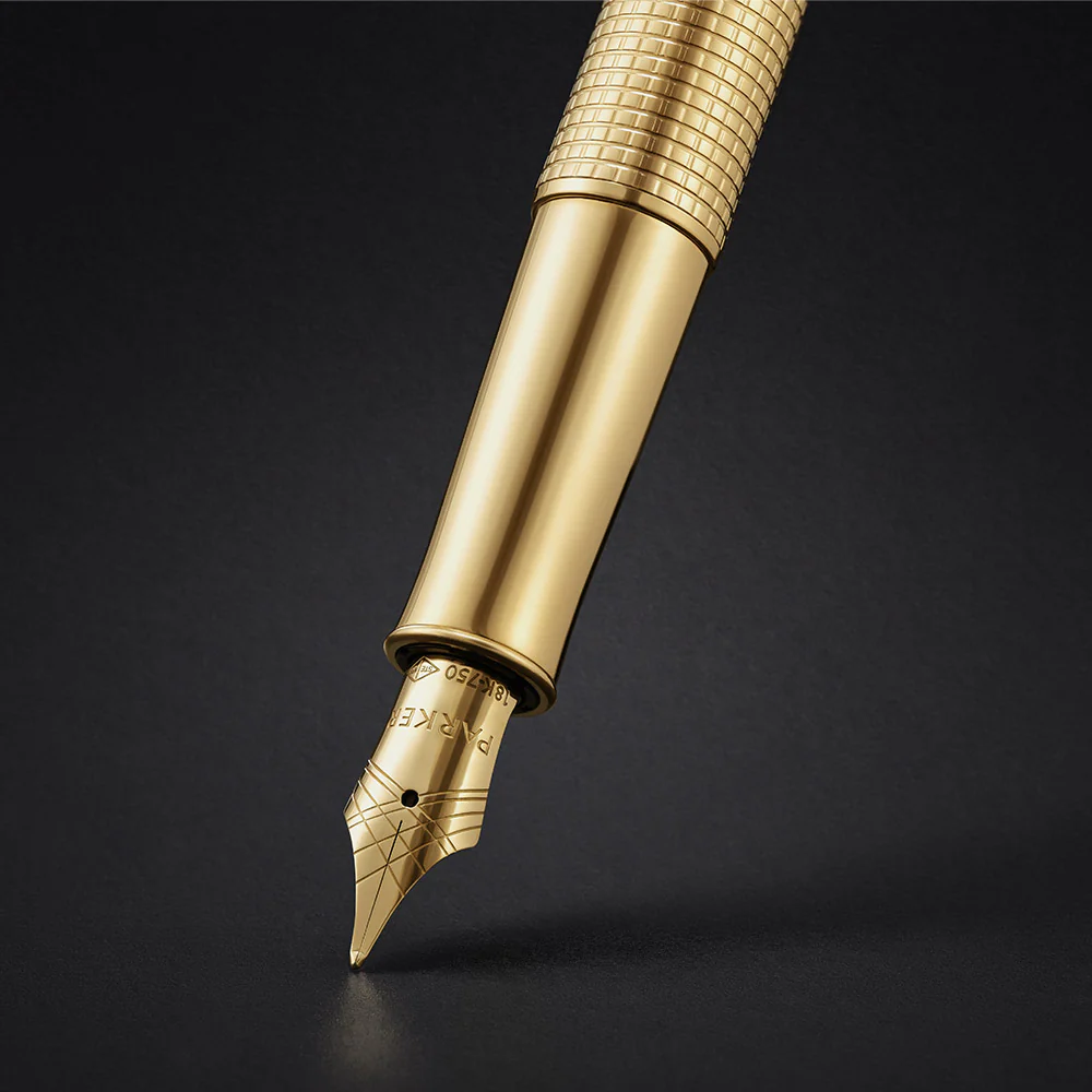 Parker Sonnet Fountain Pen Cisele Gold 18kt Nib - Image 3