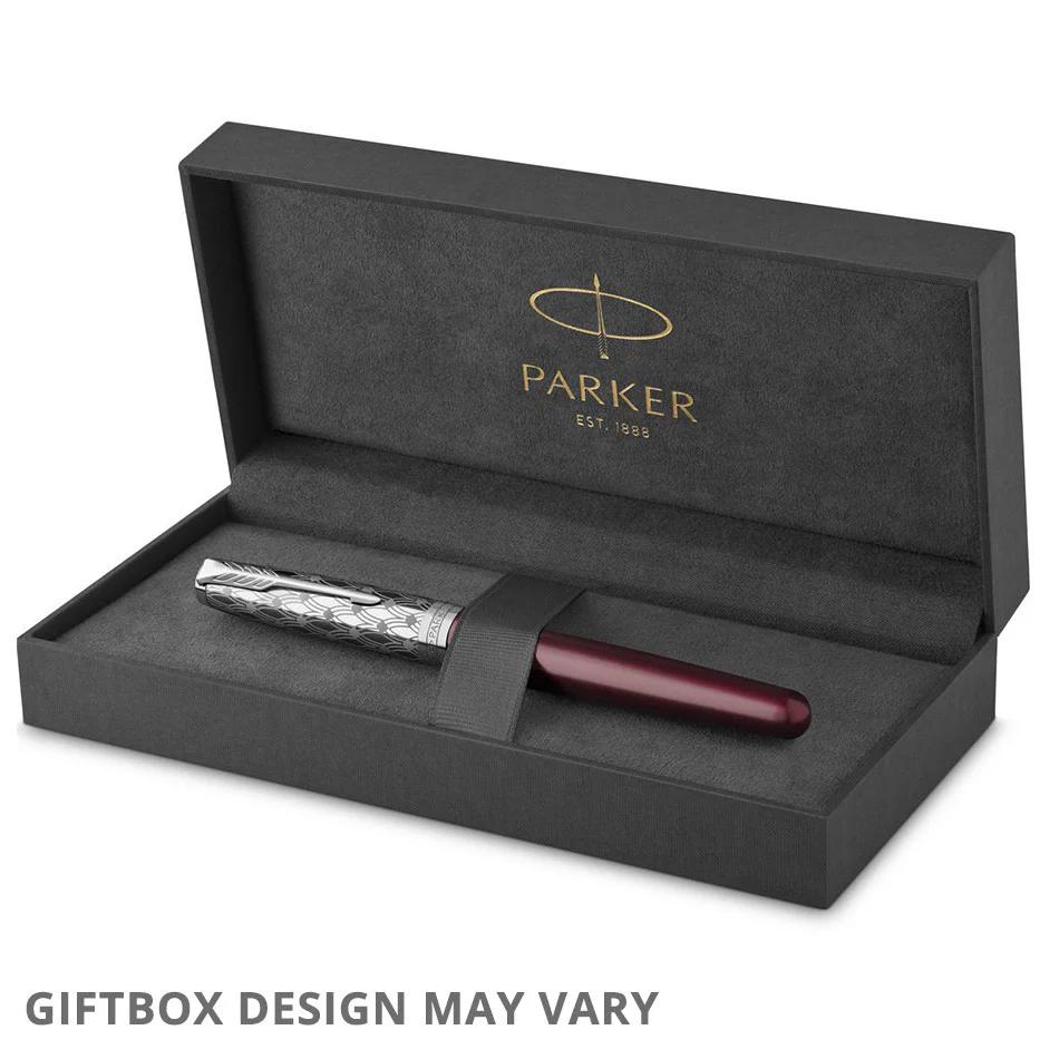 Parker Sonnet Fountain Pen Metal Red - Image 3