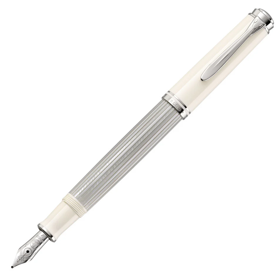 Pelikan Souveran M405 Fountain Pen Silver White